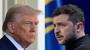 US-Präsident Donald Trump sprach am Tag vor dem Treffen mit seinem ukrainischen Amtskollegen ...