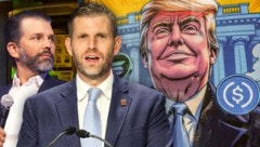 Trumps Söhne Donald Trump Jr. und Eric sind groß im Geschäft mit Kryptowährungen, aber auch ...