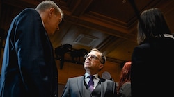 ÖVP-Klububmann August Wöginger beim Prozess in Linz, der mit einer Diversion endete. 