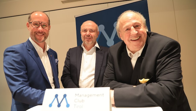 Wirtschafts-LR Mario Gerber, Stada-Vorstand Frank Staud, MC-Vorsitzender Helmut Lutz (von ...