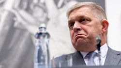 Robert Fico, Vorsitzender der Partei Smer-Sozialdemokratie, ist aufgrund seiner Politik bei ...