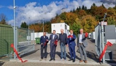 Landesrat Sebastian Schuschnig, Dolinar, Bernard und Ljuba von Ngen, Bürgermeister Reinhard ...