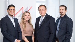 Die Chefetage der Kurie: Eduardo Maldonado-González, Lisa Leutgeb, Dieter Kölle und Benjamin ...