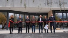 Bei der Eröffnung: LR Eva Pawlata, BM Herbert Kröll, Anton Stabentheiner (GF Haus im Leben), ...