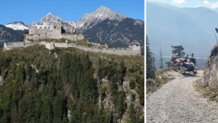 Bei der Burgruine Ehrenberg in Reutte (Archivbild) gibt es unter anderem ein Flying Fox. Dort ...