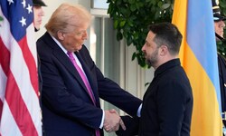 US-Präsident Donald Trump und Ukraine-Präsident Wolodymyr Selenskyj am Freitag bei ihrem Treffen ...