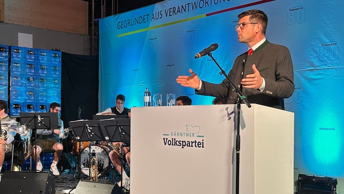 Martin Gruber fand klare, aber auch harte Worte in seiner Rede – vor allem in Richtung FPÖ und ...