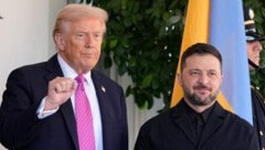 US-Präsident Donald Trump und der ukrainische Präsident Wolodymyr Selenskyj haben sich am ...