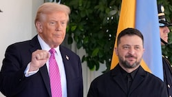 US-Präsident Donald Trump und der ukrainische Präsident Wolodymyr Selenskyj haben sich am ...