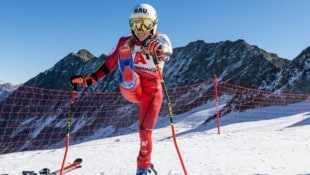 Katharina Liensberger macht sich für die neue Saison bereit.