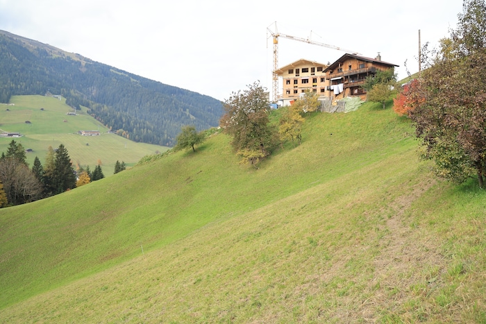 Little by little, the Egghof in Alpbach is being built.