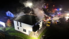 Der Brand in einem Lustenauer Einfamilienhaus war rasch unter Kontrolle gebracht.