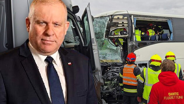 Ryszward Pagacz, Deputy Marshal of Southern Poland, was also sitting with fellow politicians in ...