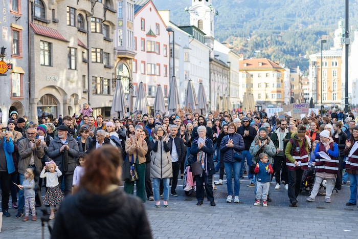 Rund 500 Menschen nahmen an der Demonstration teil.