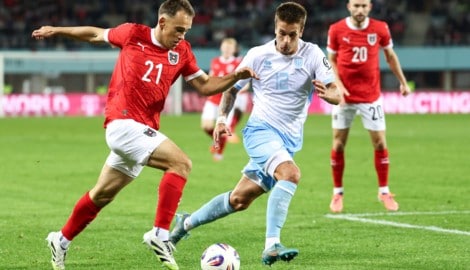 Wurmbrand erzielte sein erstes Länderspieltor.