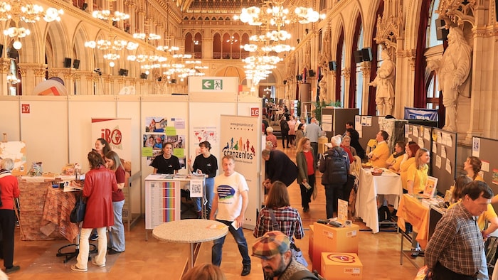 Bei der Freiwilligenmesse im Rathaus präsentieren sich knapp 100 Wiener Organisationen.