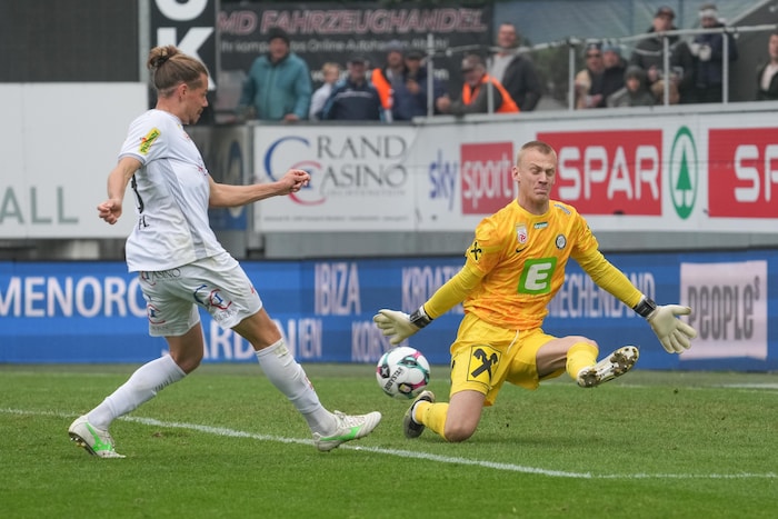 Greil (li.) traf schon zweimal für Altach.