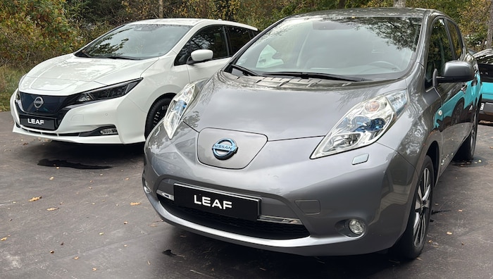 Nissan Leaf, Generation 1 (rechts) und 2 (links)