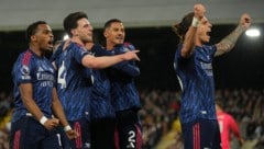 Der Jubel der Arsenal-Kicker