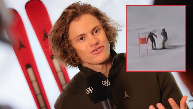 Lucas Braathen hat beim Training in Sölden Riesenglück gehabt …