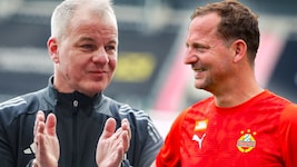 LASK-Boss Siegmund Gruber (li.) und Rapids Co-Trainer Thomas Sageder