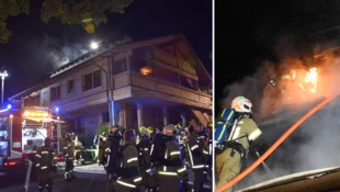 Rund 120 Einsatzkräfte waren vor Ort.