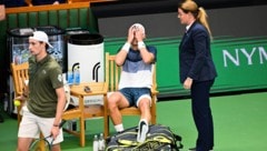 Holger Rune musste schwer verletzt aufgeben.