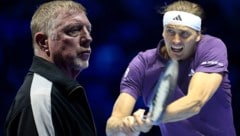 Boris Becker (li.) und Alexander Zverev