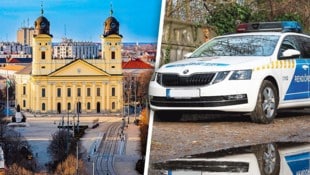 Im Stadtzentrum von Debrecen griff die ungarische Polizei den Ausreißer auf.