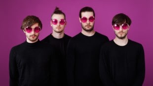 Simon Raab, Martin Kocián, Štěpán Flagar und Michał Wierzgoń (v.l.n.r.) sind „Purple is the ...