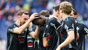 Der SCR Altach freute sich über den Punktgewinn in Salzburg.