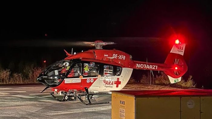 Der RK-2 bei der Landung in Sölden