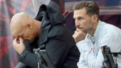 Trainer Thomas Letsch (li.) musste gegen Altach einmal mehr mitansehen, wie Red Bull Salzburg ...