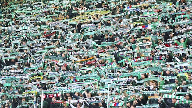 Die Rapid-Fans waren schon einmal besser gelaunt.