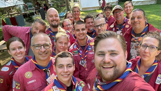 Die Pfadfinder aus Mattersburg.