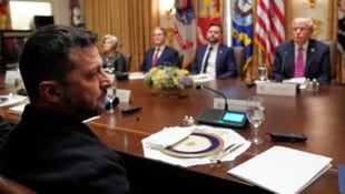 Der ukrainische Präsident Selenskyj kam mit seinen Anliegen bei Trump offenbar nicht durch.