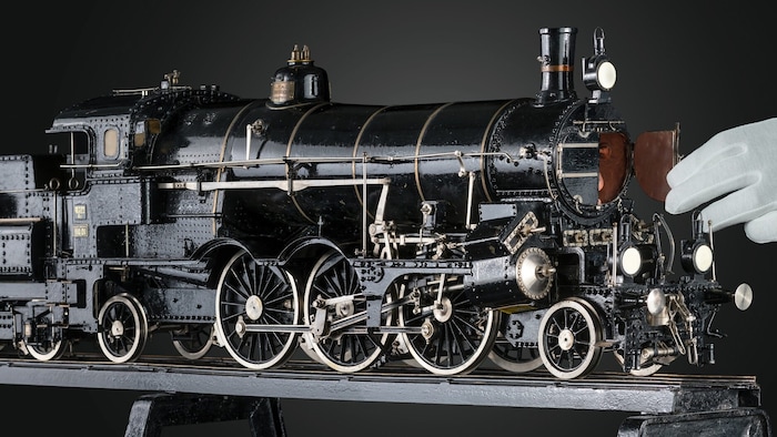 Sogar die Innenseite des Kessels der Lokomotive 110 ist detailgetreu nachgebaut.