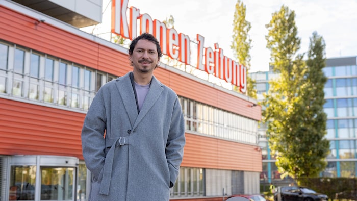 Bei der „Krone“ zu Besuch: Vollblutmusiker und fünffacher Amadeus-Award-Gewinner Julian le Play.
