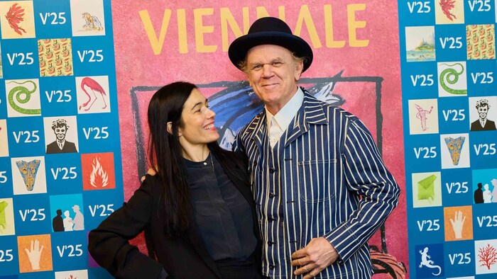 John C. Reilly mit Viennale-Leiterin Eva Sangiorgi.