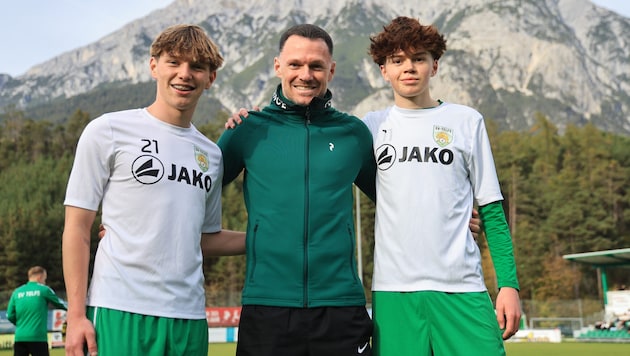 Fabian, Marcel und Noah Schreter.