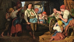 Ferdinand Georg Waldmüllers „Hansl’s erste Ausfahrt“ (Ausschnitt) aus dem Jahr 1858  bekommt bei ...