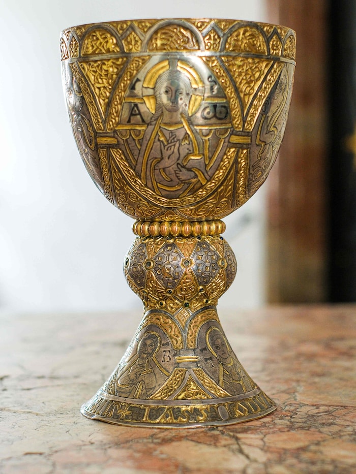 Der Tassilokelch im Stift Kremsmünster ist gesichert.
