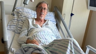 Manfred Waba stürzte fast drei Meter tief zu Boden.