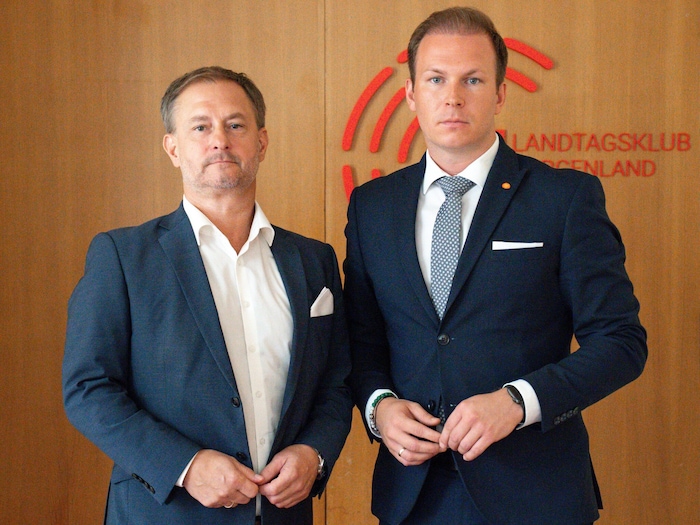 SPÖ-Klubchef Roland Fürst (links) und SPÖ-Landtagsmandatar Fabio Halb