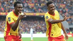 Mamadou Sangare (re.) mit ÖFB-Legionär Sammy Baidoo