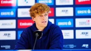 Jannik Sinner gab in Wien schon eine Pressekonferenz.