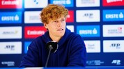 Jannik Sinner gab in Wien schon eine Pressekonferenz.