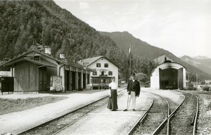Der alte Bahnhof Seespitz im Jahr 1905.