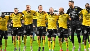 Die Spieler von Mjällby AIF krönten sich kürzlich zum schwedischen Meister.