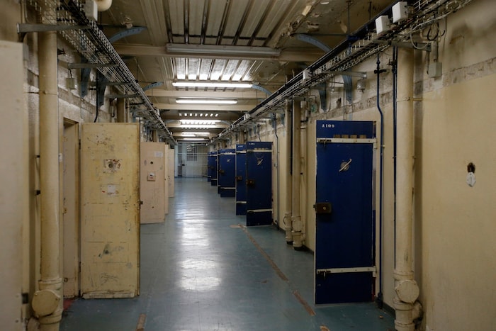 A corridor in the prison